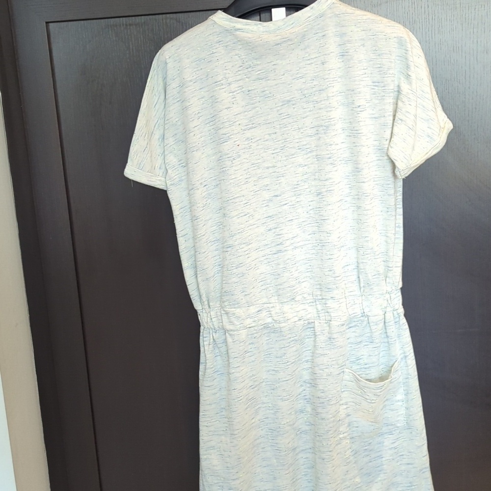 Bench Light Blue T-Shirt Dress Back Pocket Detail Elastic Waist Small NWT - Picture 6 of 8